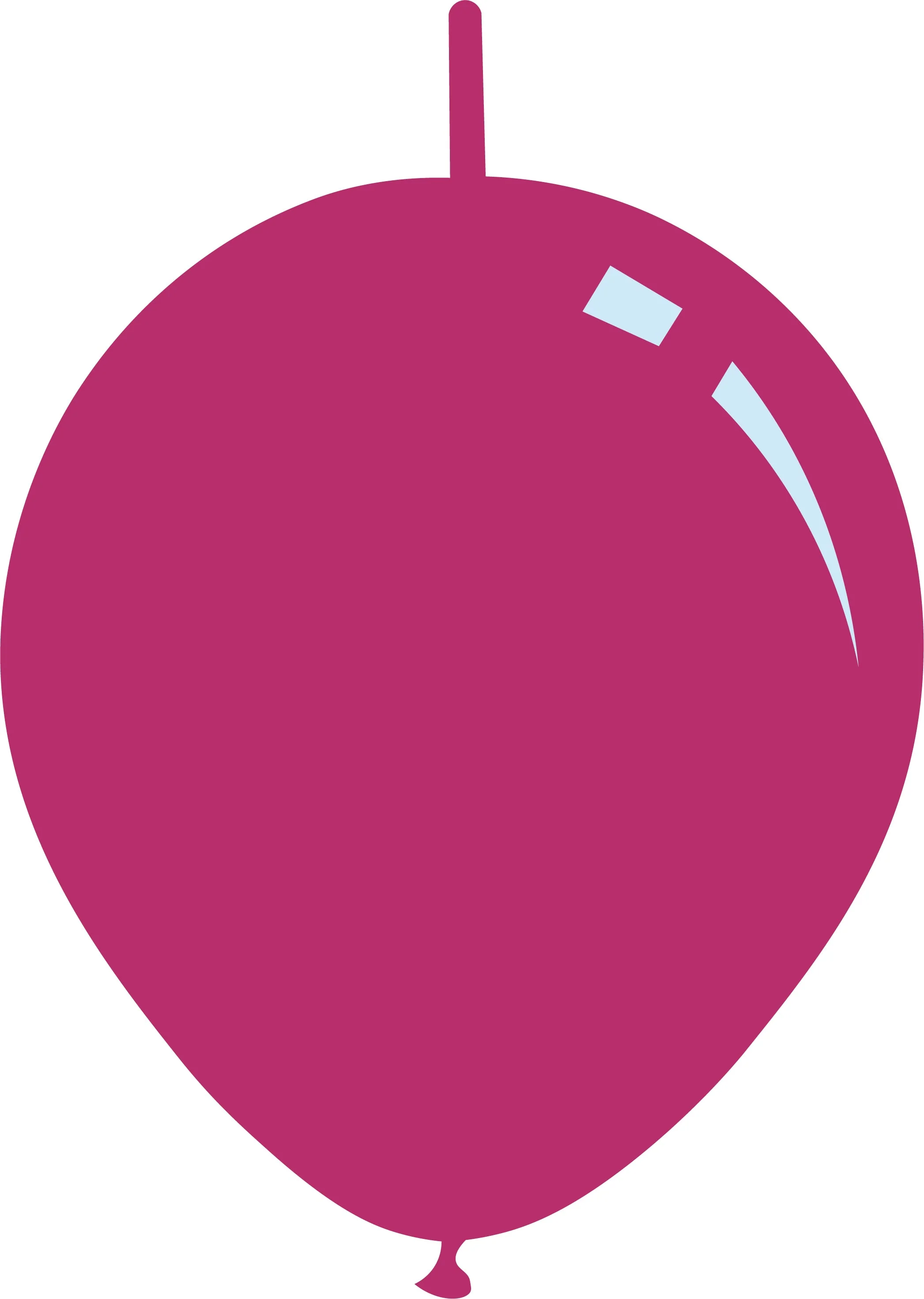 6" Deco Magenta Decomex Linking Latex Balloons (100 Per Bag)