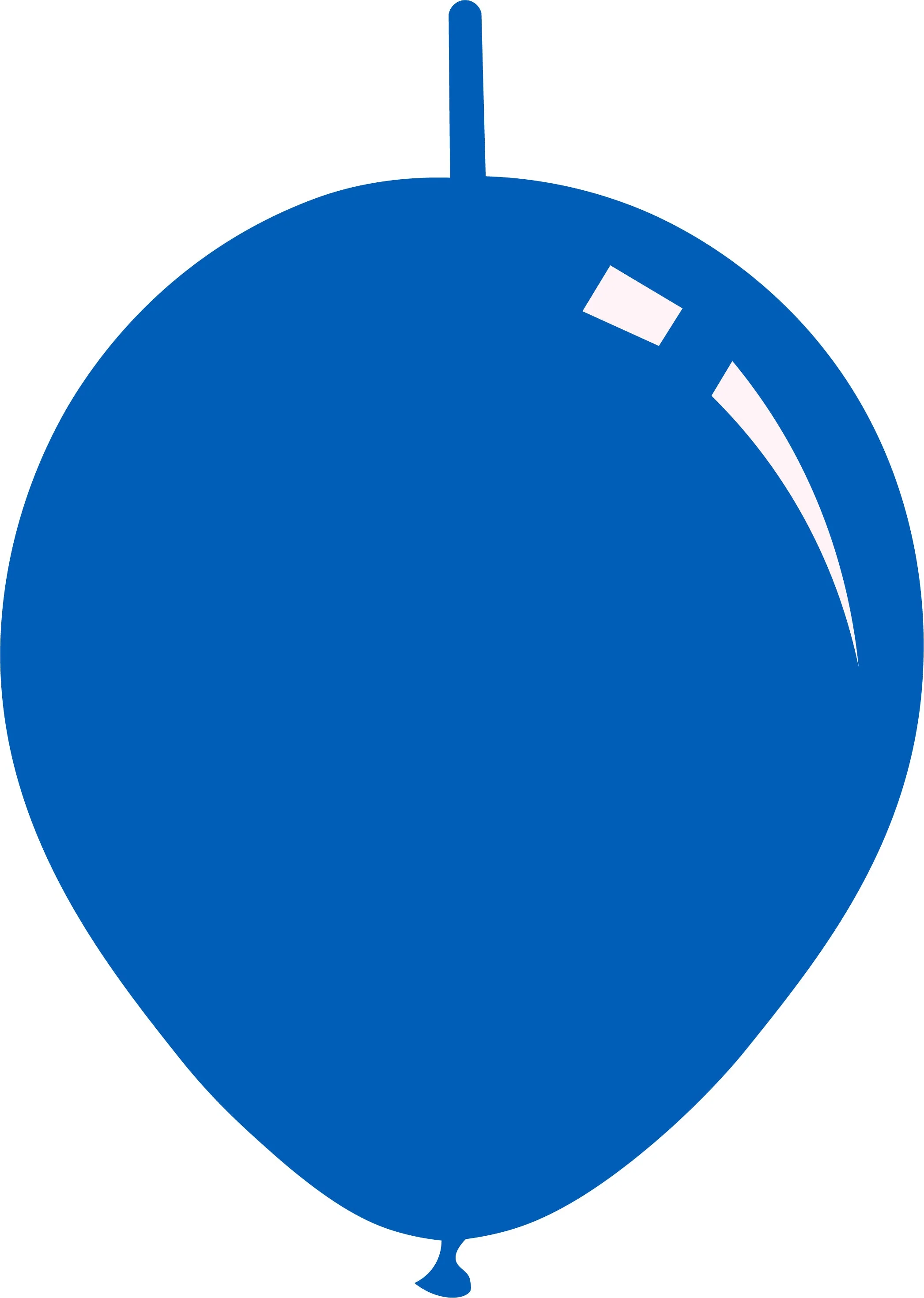 6" Deco Royal Blue Decomex Linking Latex Balloons (100 Per Bag)