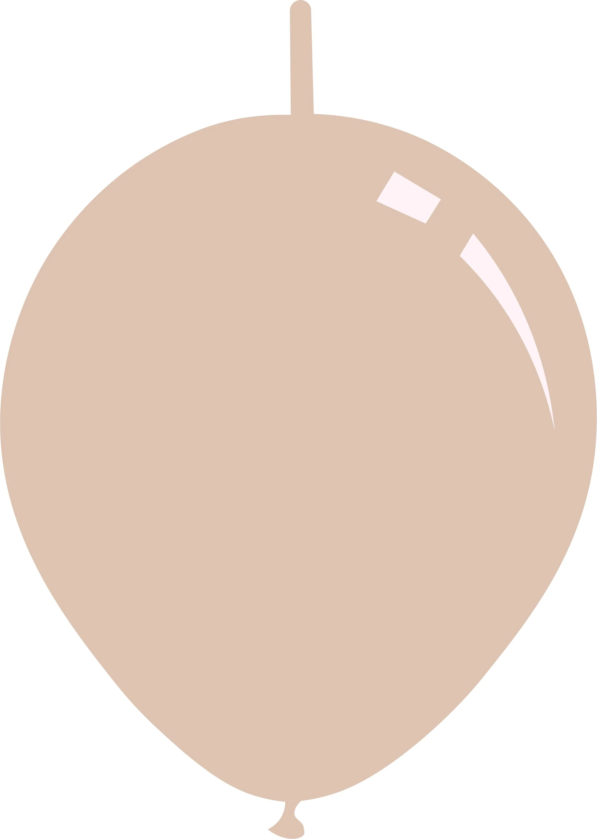 6" Deco Skin Blush ***New Shade*** Decomex Linking Latex Balloons (100 Per Bag)