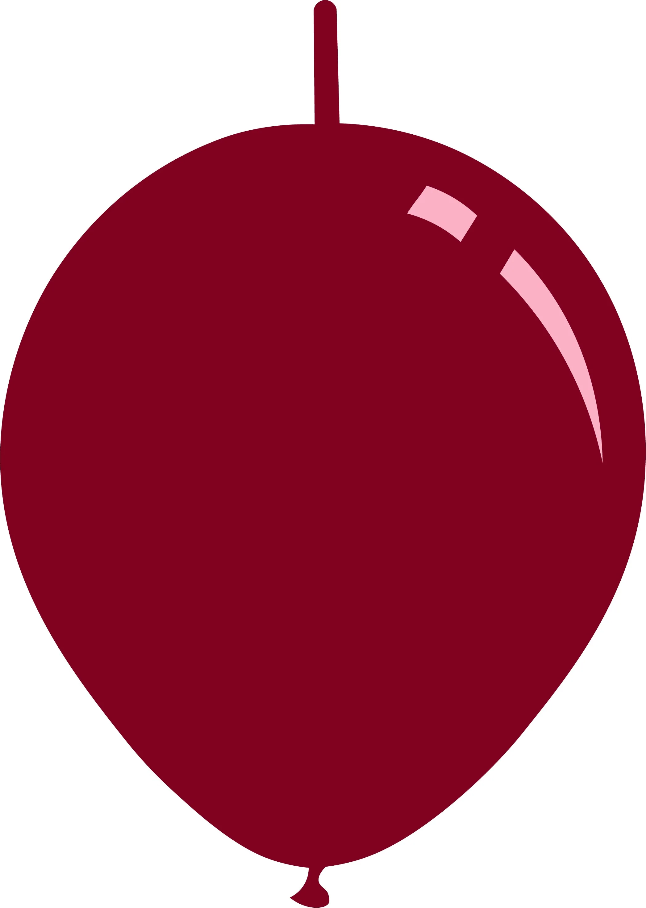 6" Metallic Burgundy Decomex Linking Latex Balloons (100 Per Bag)
