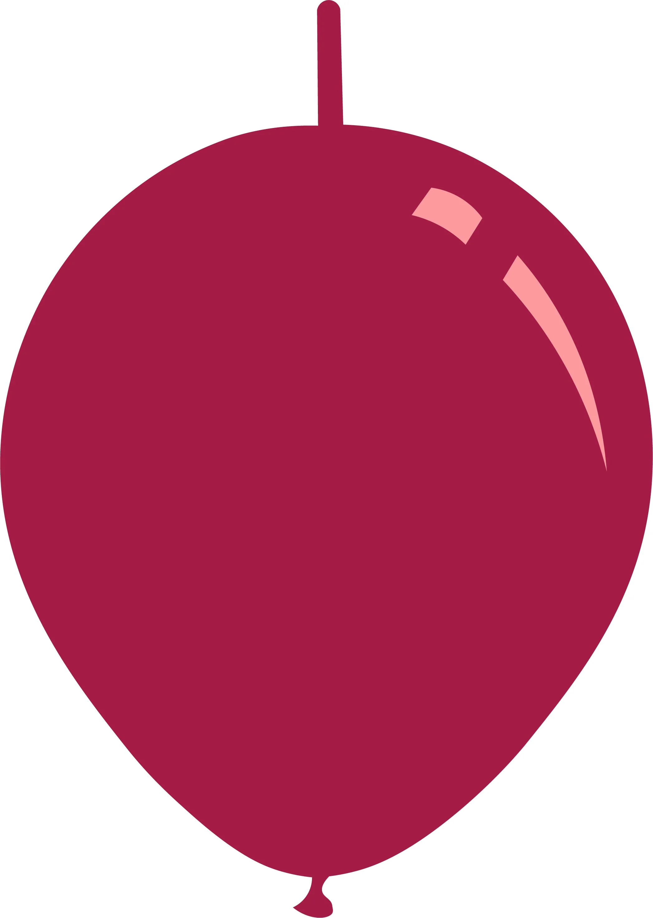6" Metallic Magenta Decomex Linking Latex Balloons (100 Per Bag)