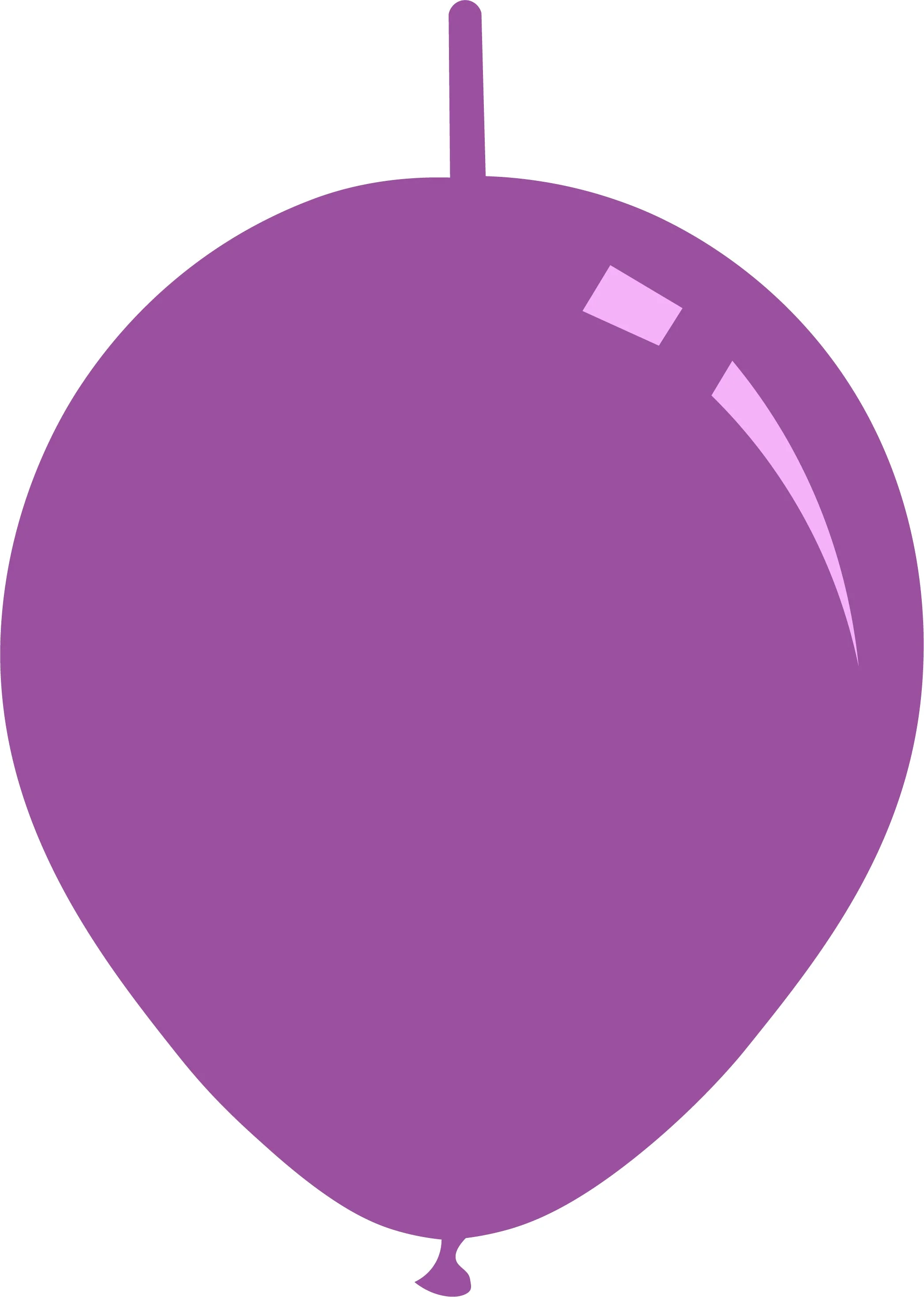 6" Standard Lavender Decomex Linking Latex Balloons (100 Per Bag)