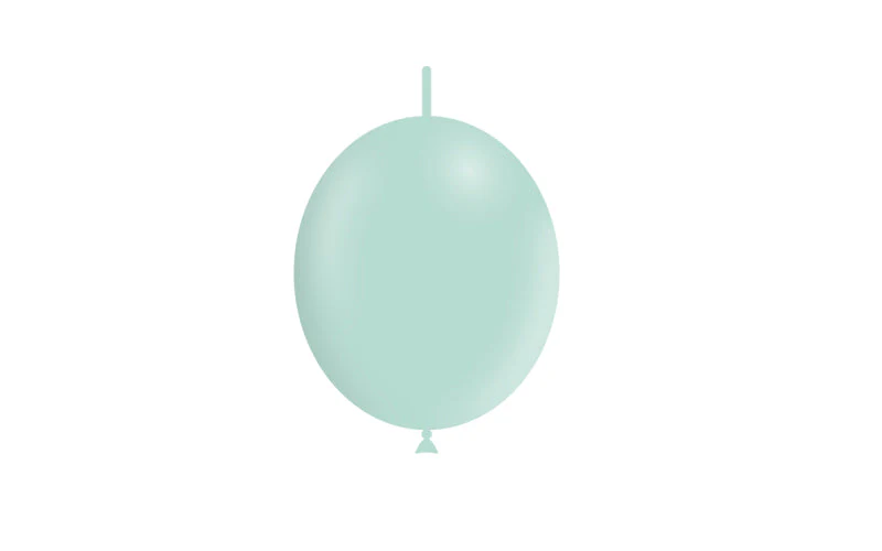6'' Balloonia Brand Professional Line Latex Balloons Decolink Matte Green (100 Per Bag) - Image 3