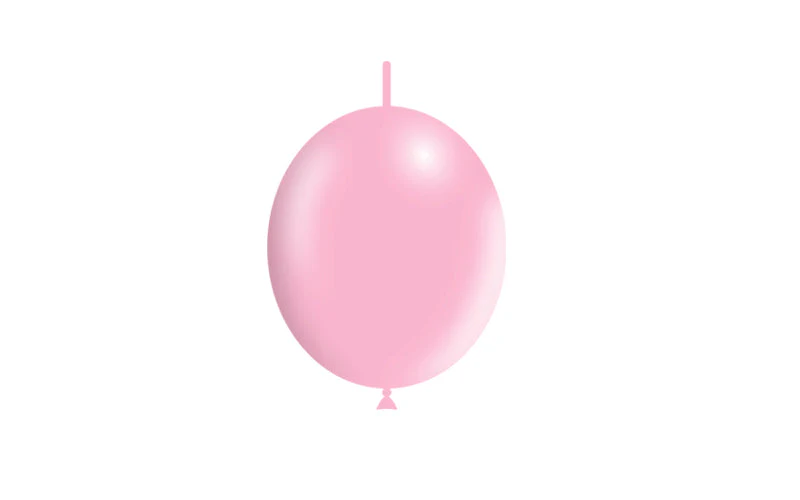6'' Balloonia Brand Professional Line Latex Balloons Decolink Standard Baby Pink (100 Per Bag) - Image 3