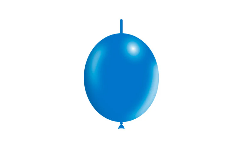 6'' Balloonia Brand Professional Line Latex Balloons Decolink Standard Blue (100 Per Bag) - Image 3