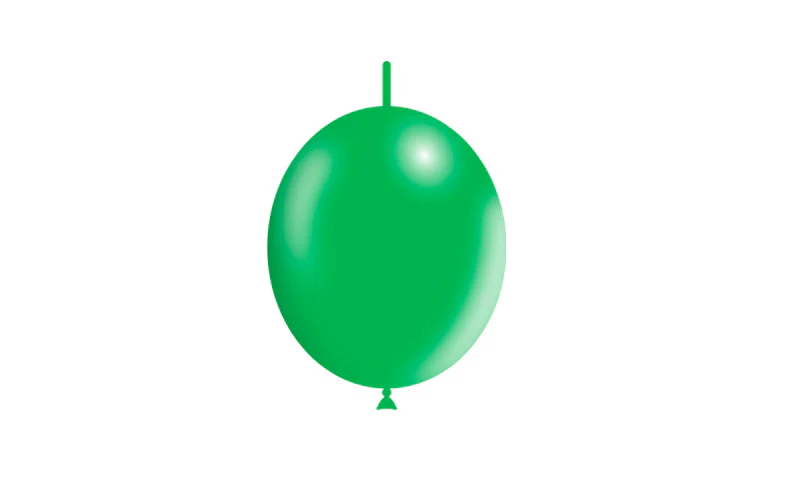 6'' Balloonia Brand Professional Line Latex Balloons Decolink Standard Green (100 Per Bag) - Image 3