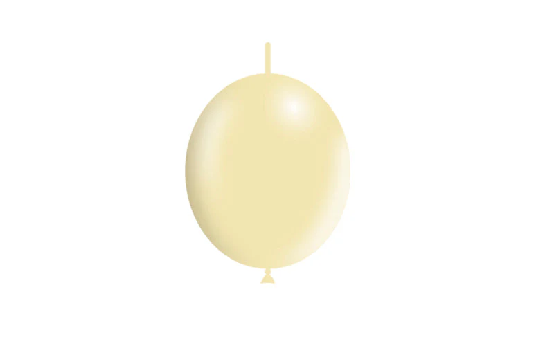 6'' Balloonia Brand Professional Line Latex Balloons Decolink Standard Ivory (100 Per Bag) - Image 3