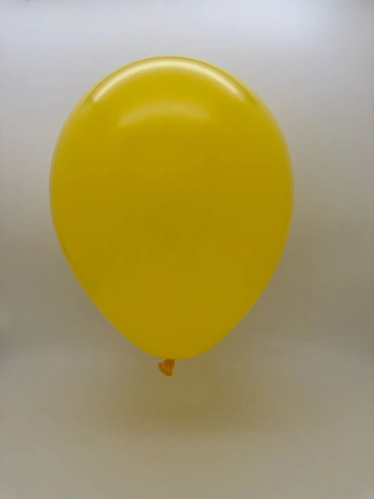 6'' Balloonia Brand Professional Line Latex Balloons Decolink Standard Lemon (100 Per Bag) - Image 2