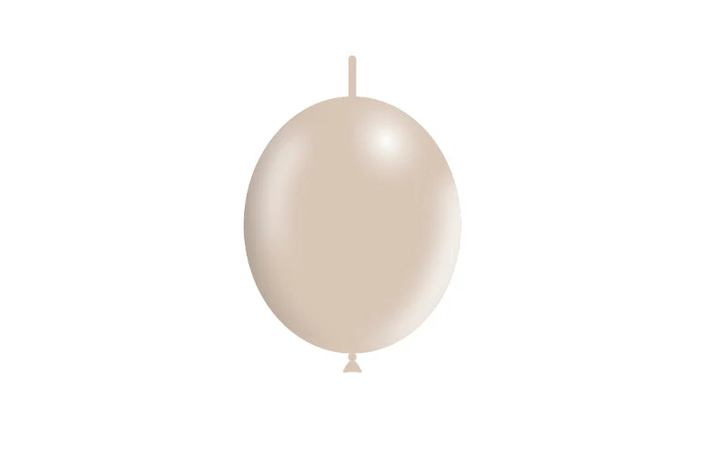 6'' Balloonia Brand Professional Line Latex Balloons Decolink Standard Nude (100 Per Bag) - Image 3