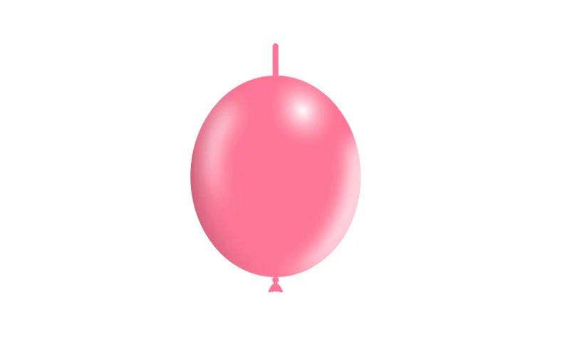 6'' Balloonia Brand Professional Line Latex Balloons Decolink Standard Pink (100 Per Bag) - Image 3