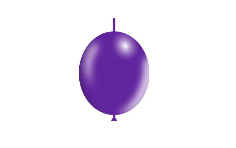 6'' Balloonia Brand Professional Line Latex Balloons Decolink Standard Purple (100 Per Bag) - Image 3