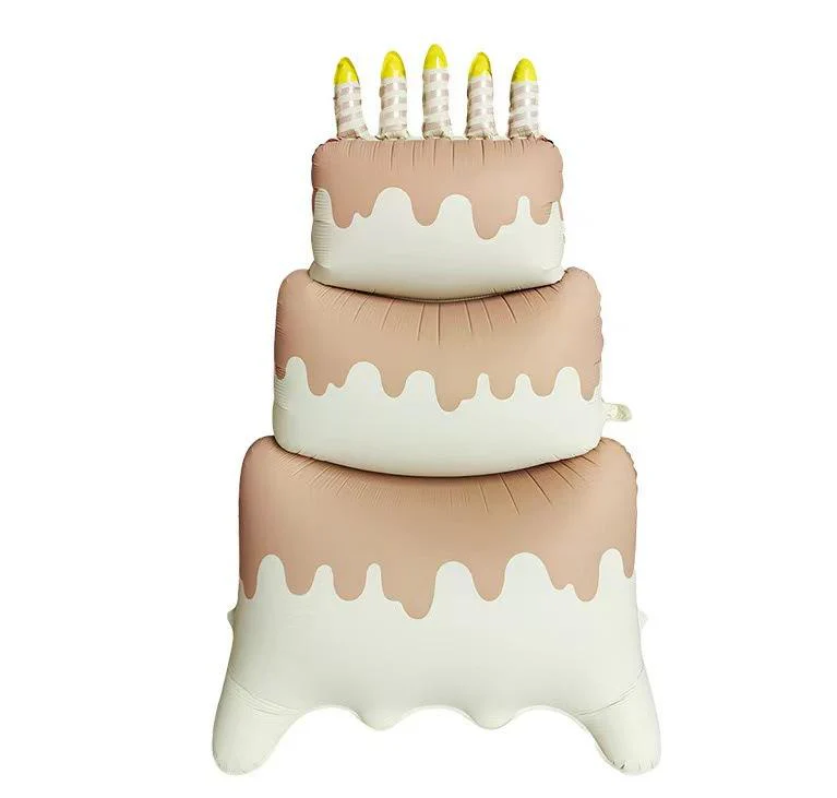 60" Airfill Only Matte Supersize Standing/Sitting Brown Cake