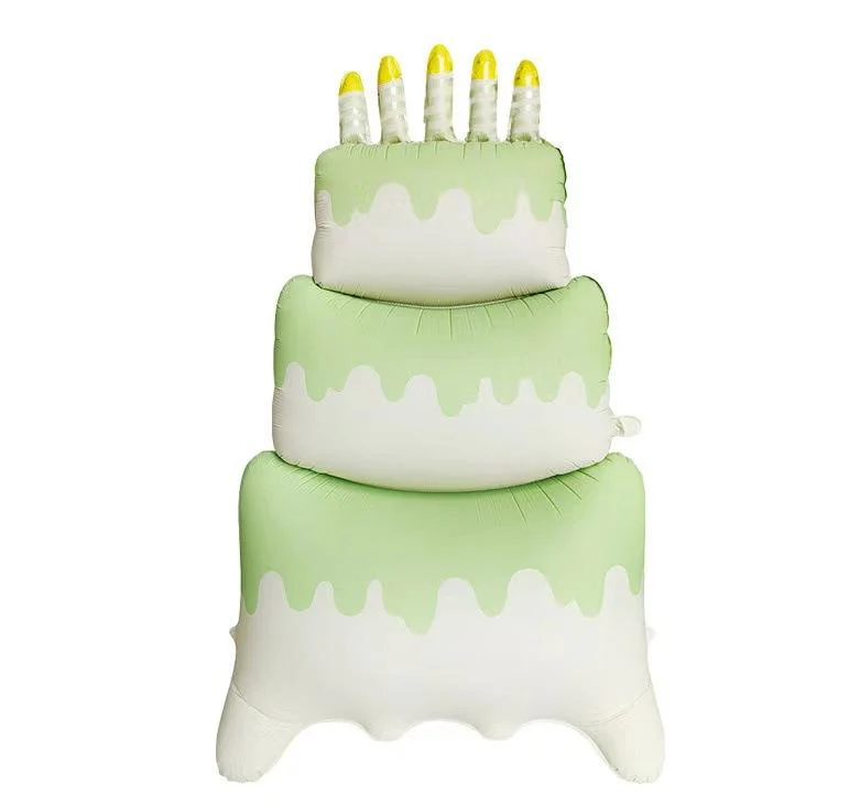 60" Airfill Only Matte Supersize Standing/Sitting Green Cake