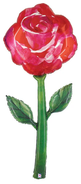 64" Jumbo Balloon Packaged Fresh Picks Watercolor Rose Foil Balloon