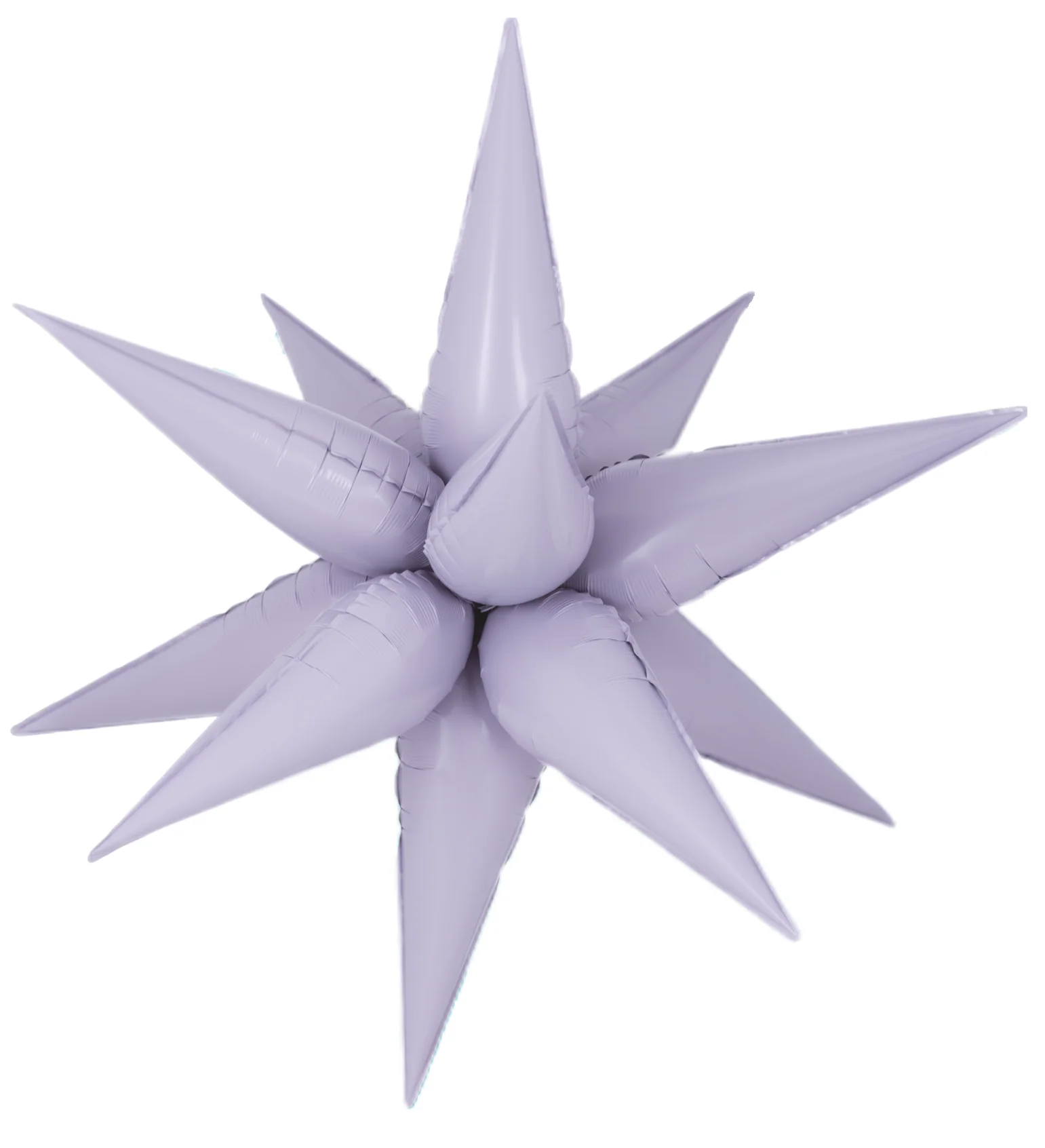 26" Airfill Decor Only Decochamp Brand Starburst Lilac Foil (12 Piece Kit) Balloon