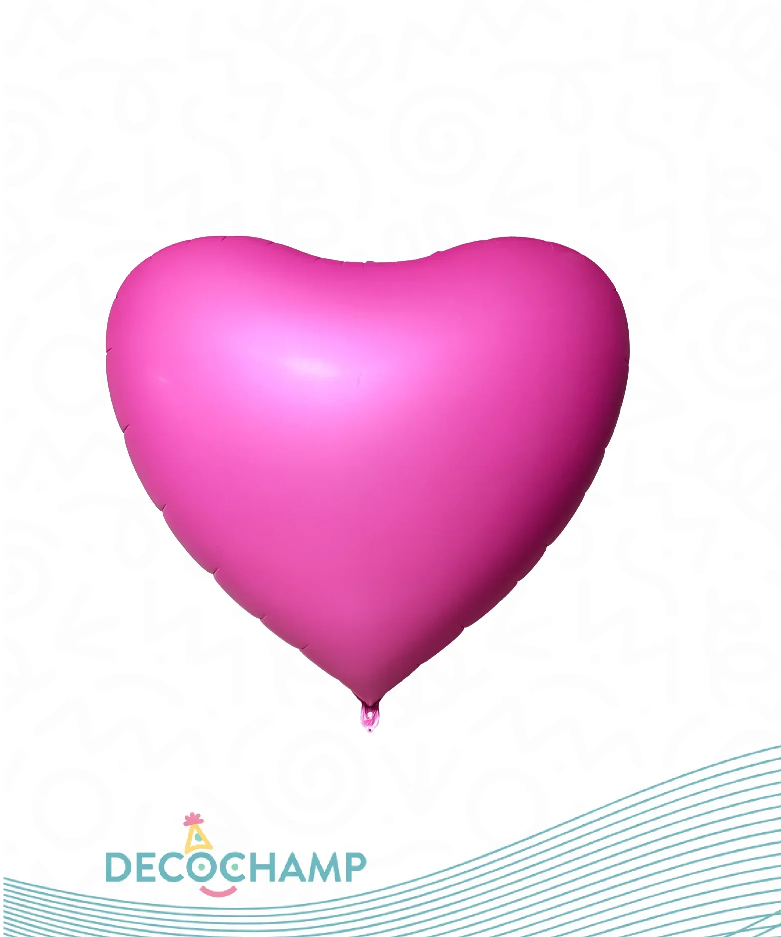 68" Supersize Decochamp Decoheart Pink Foil Balloon