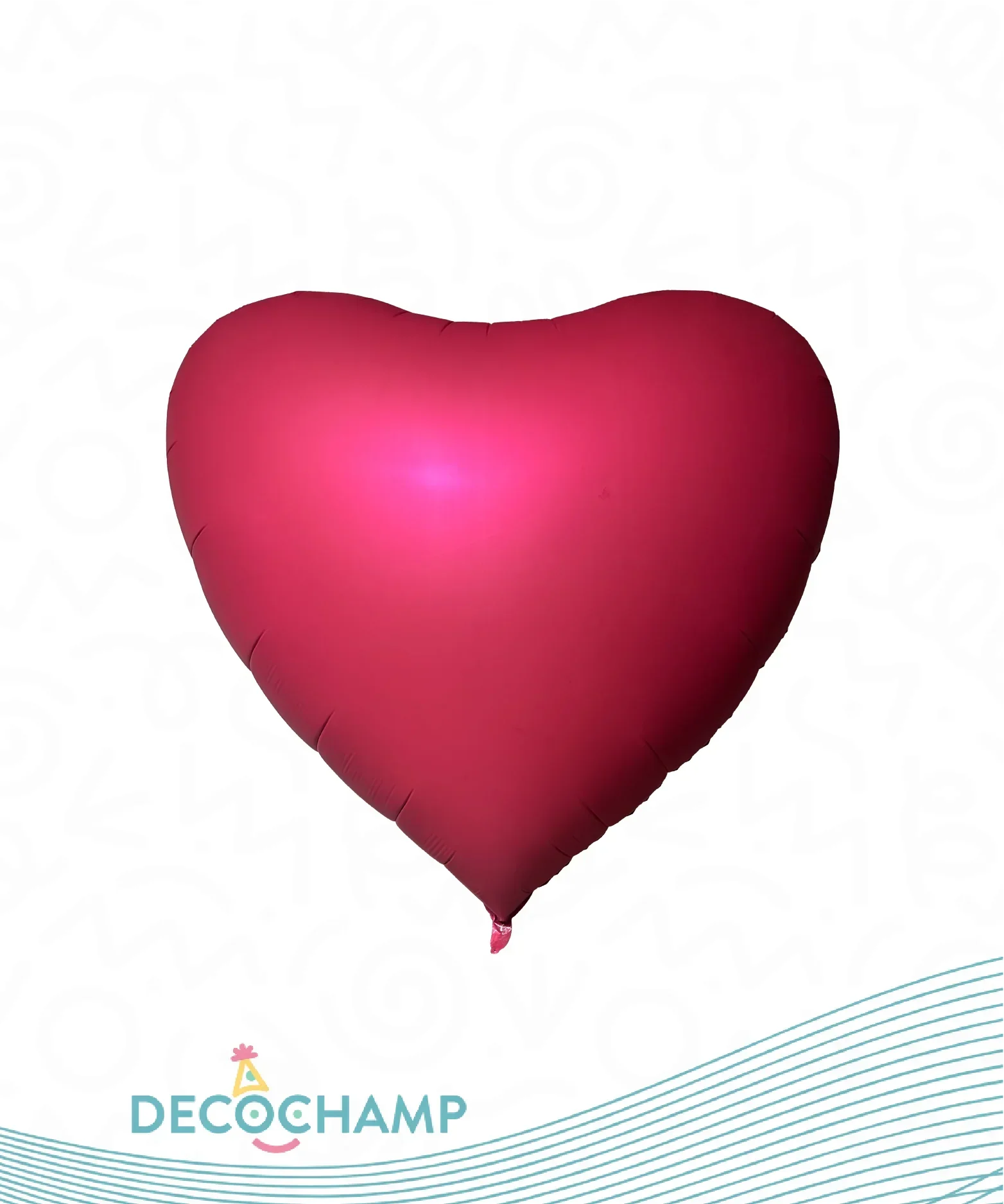 68" Supersize Decochamp Decoheart Red Foil Balloon