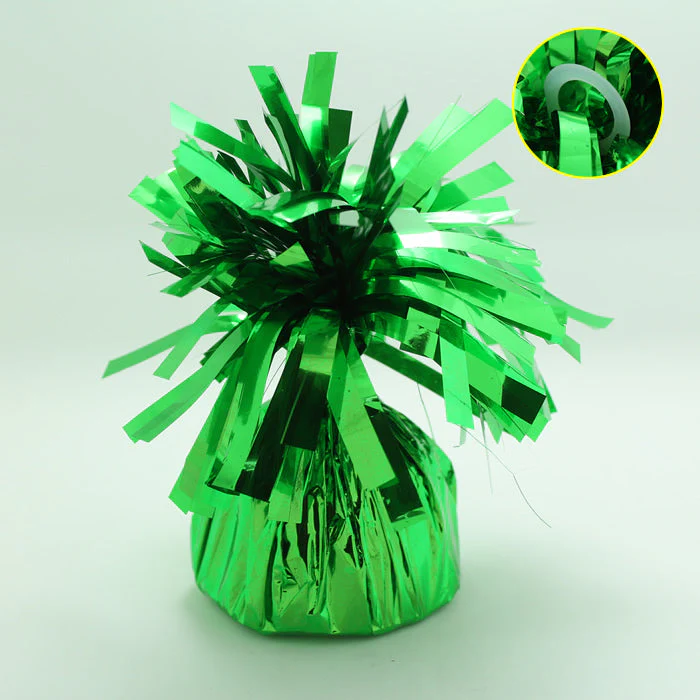 6 oz Green Foil Wrapped Balloon Weight