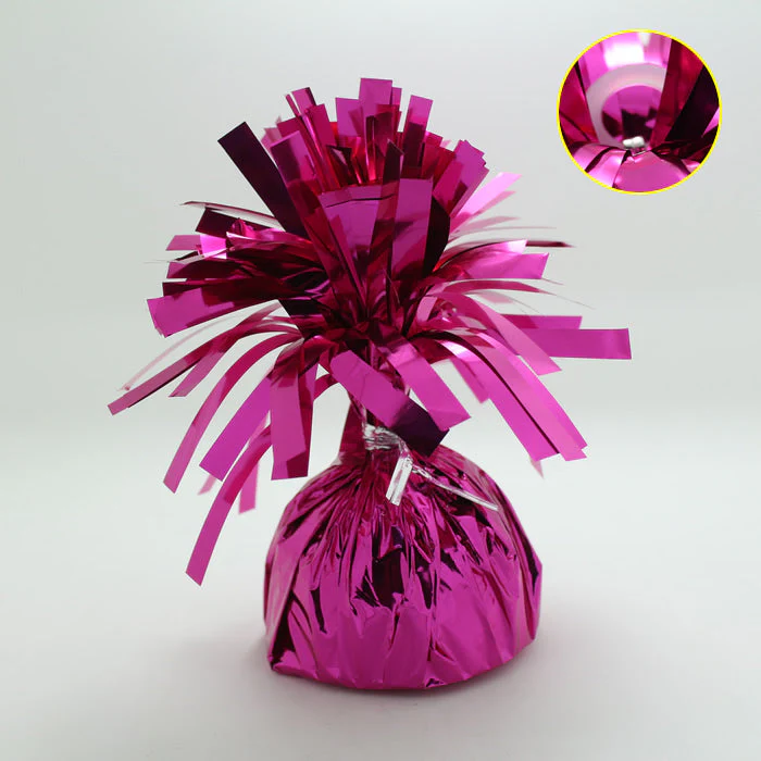 6 oz Magenta Foil Wrapped Balloon Weight