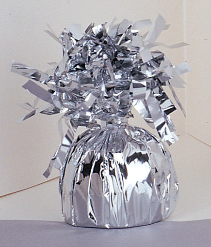 6 oz Silver Foil Wrapped Balloon Weight