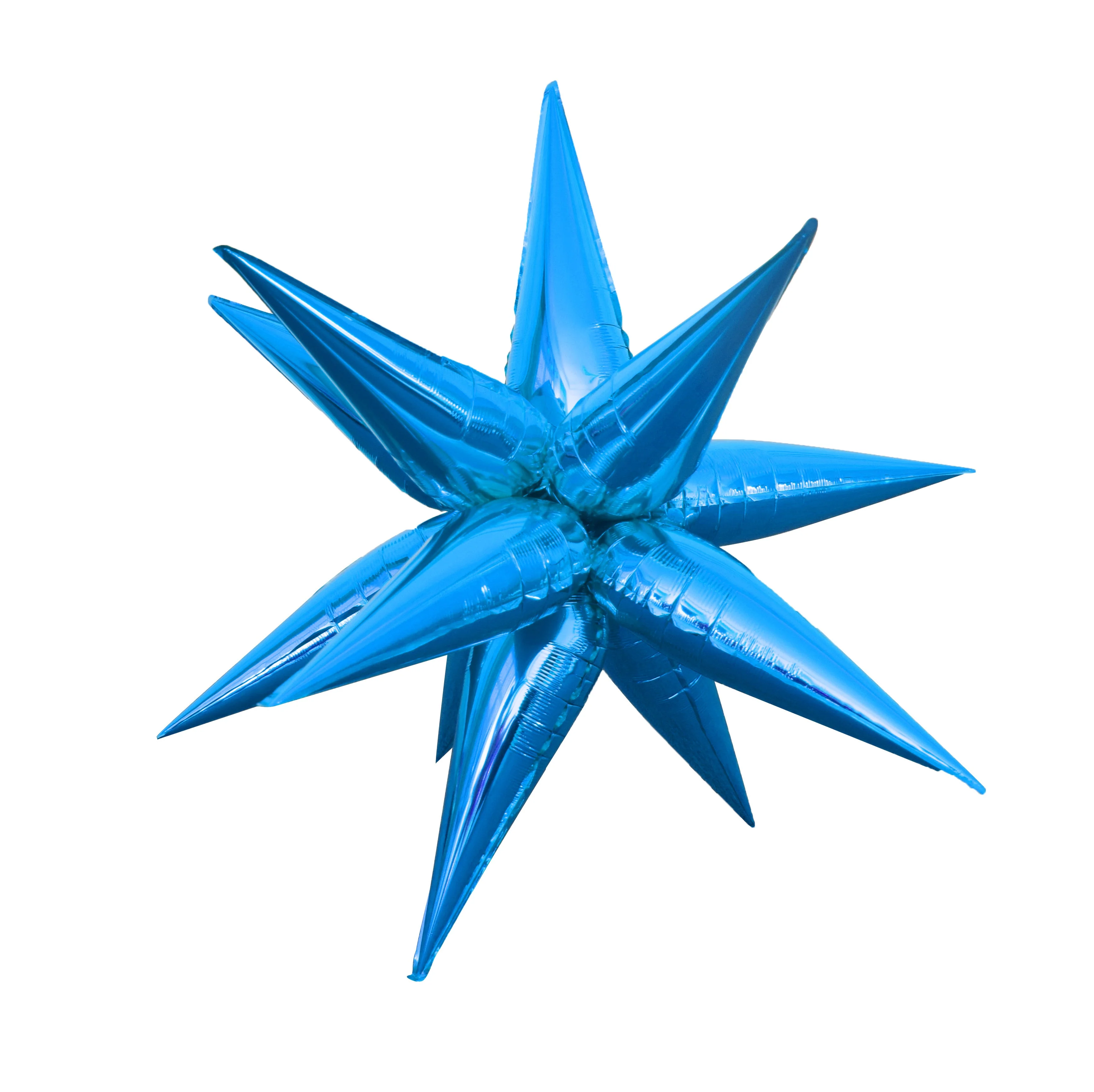 40" Colour Wheel Brand Foil Starbust Balloon Blue