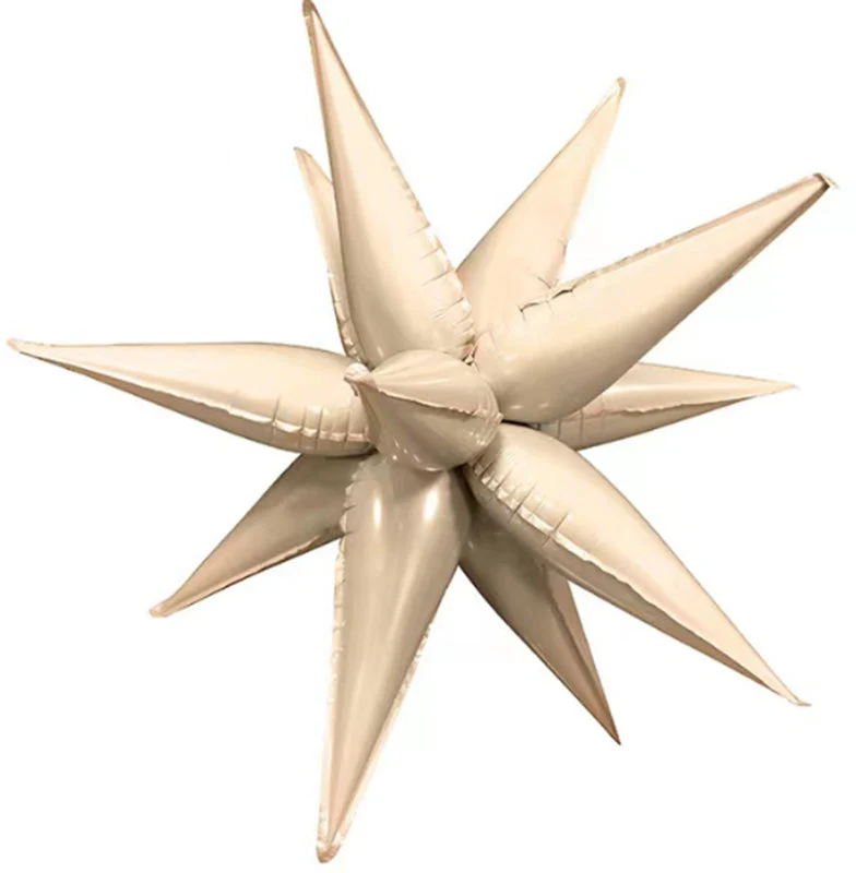 40" Colour Wheel Brand Foil Starbust Balloon Caramel