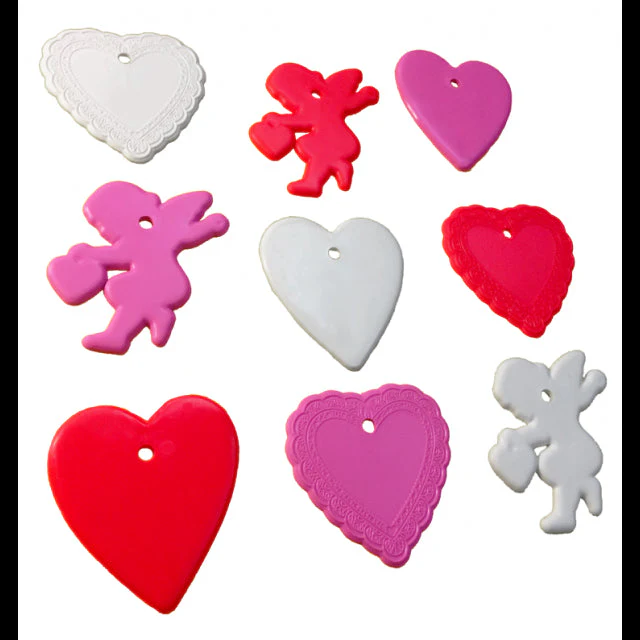 8-10 Gram Valentine's Day Shape (100 Count) Balloon Weights
