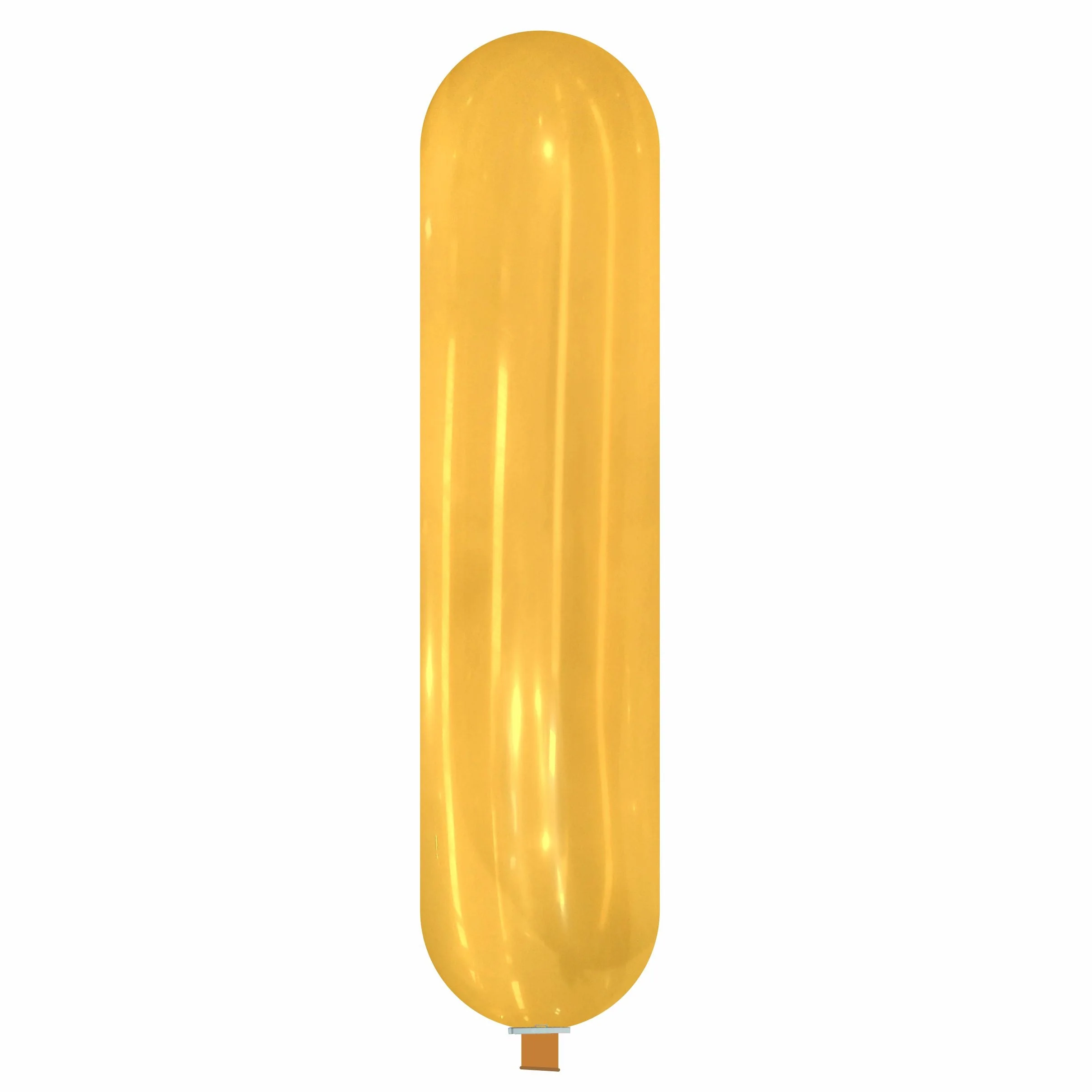 87" X 19.5" Banner Cattex Brand Crystal Orange Latex Balloons
