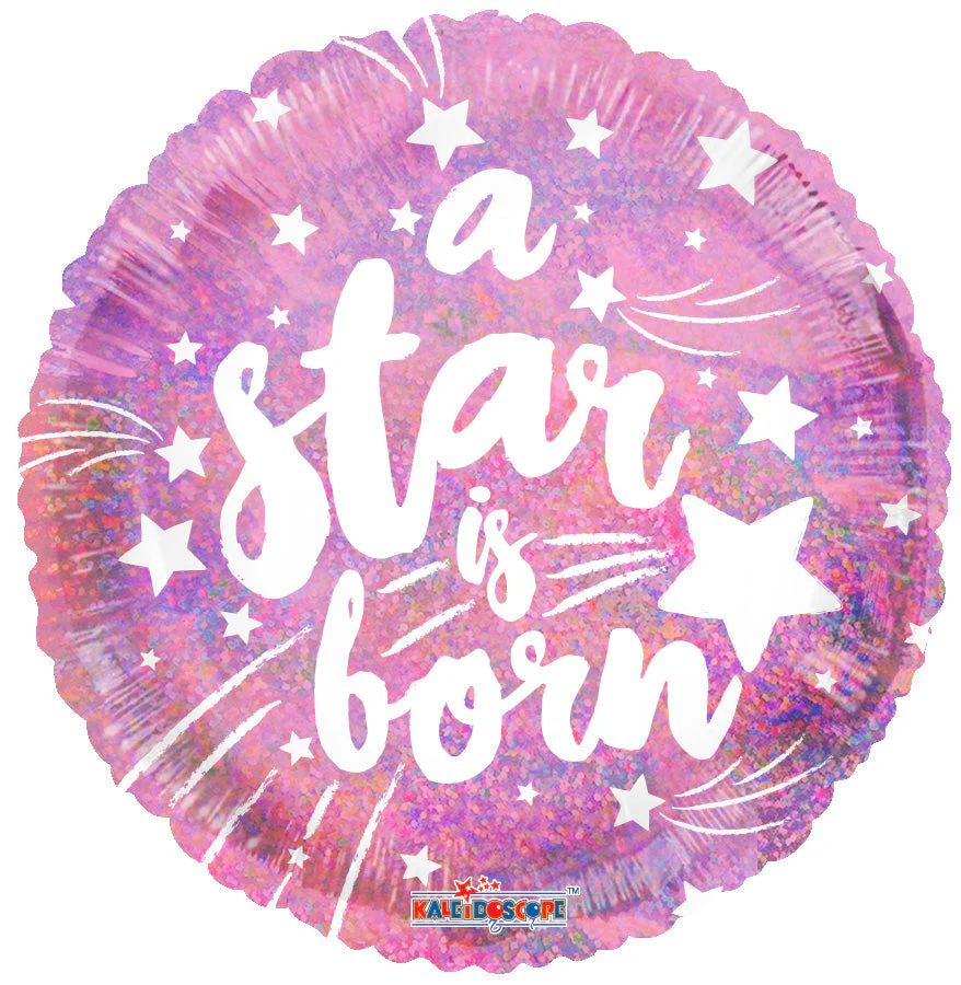 9" Airfill Only (Sticks Sold Separately) A Star Is Born Pink Balloon Valved