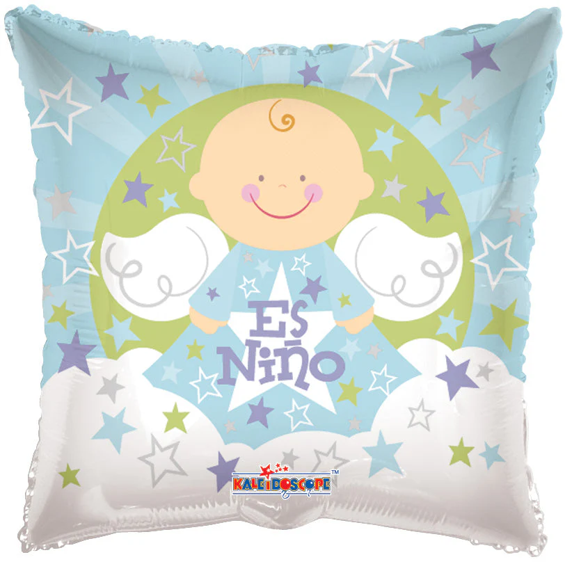 9" Airfill Only (Sticks Sold Separately) Angel Sobre Nubes Es Nino Balloon (Spanish)