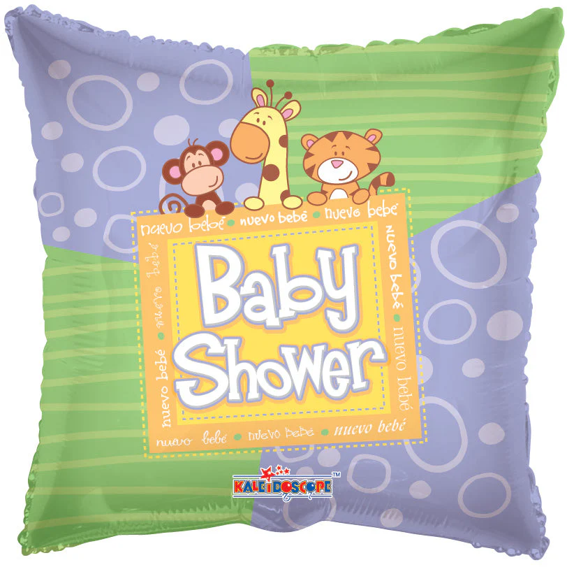 9" Airfill Only (Sticks Sold Separately) Baby Shower Animals Balloon