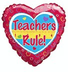 9" Airfill Only (Sticks Sold Separately) Balloon Teachers Rule!