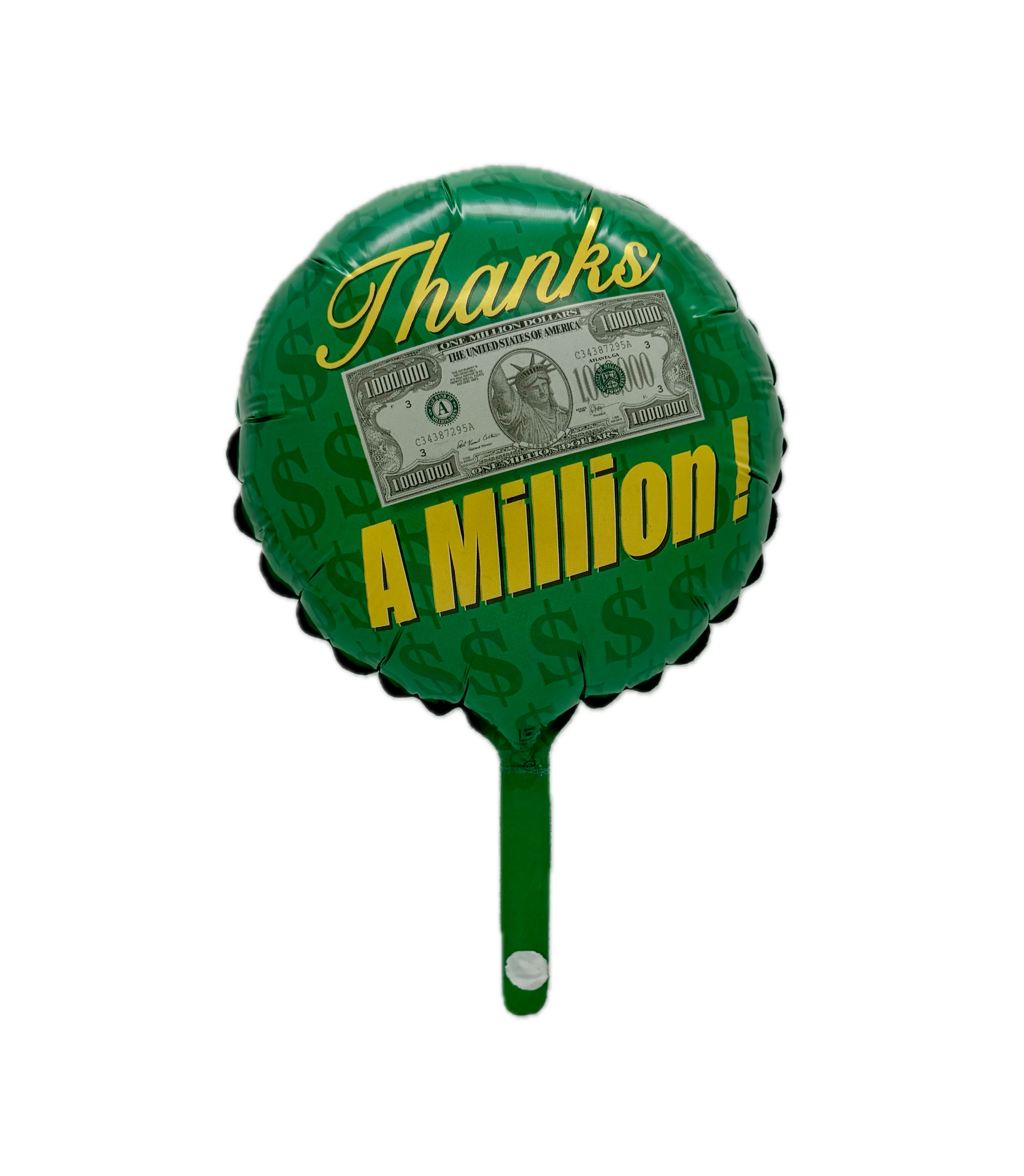 9" Airfill Only (Sticks Sold Separately) Balloon THANKS A MILLION