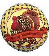 9" Airfill Only (Sticks Sold Separately) Balloon Thanksgiving Turkey Balloon