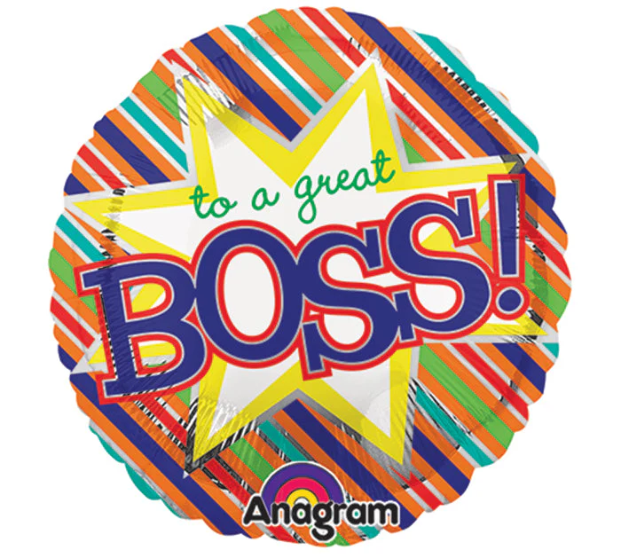 9" Airfill Only (Sticks Sold Separately) Breat Boss Stripes Balloon