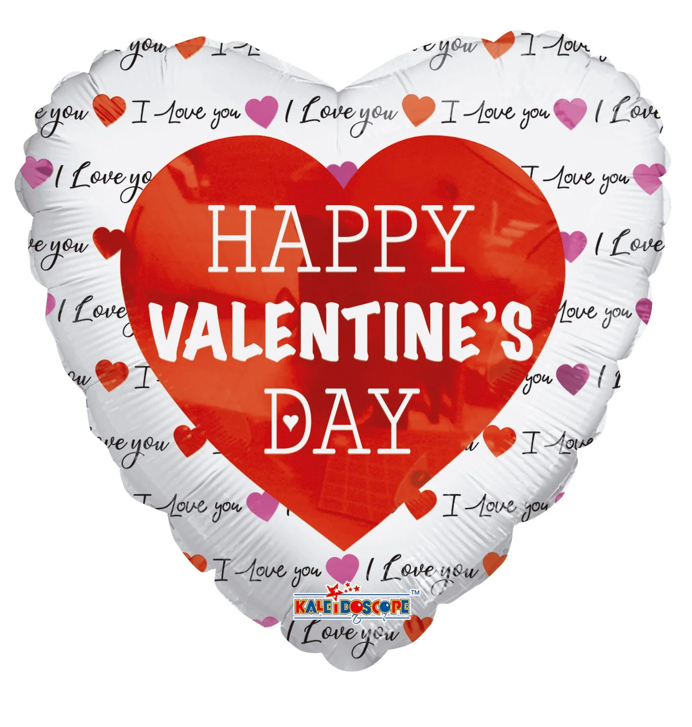 9" Airfill Only (Sticks Sold Separately) Classic Happy Valentine's Day Foil Balloon