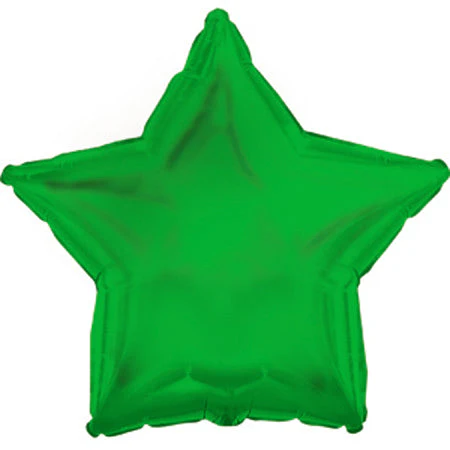 9" Airfill Only (Sticks Sold Separately) CTI Green Star Balloon