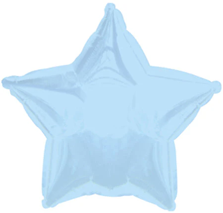 9" Airfill Only (Sticks Sold Separately) CTI Powder Blue Star Balloon