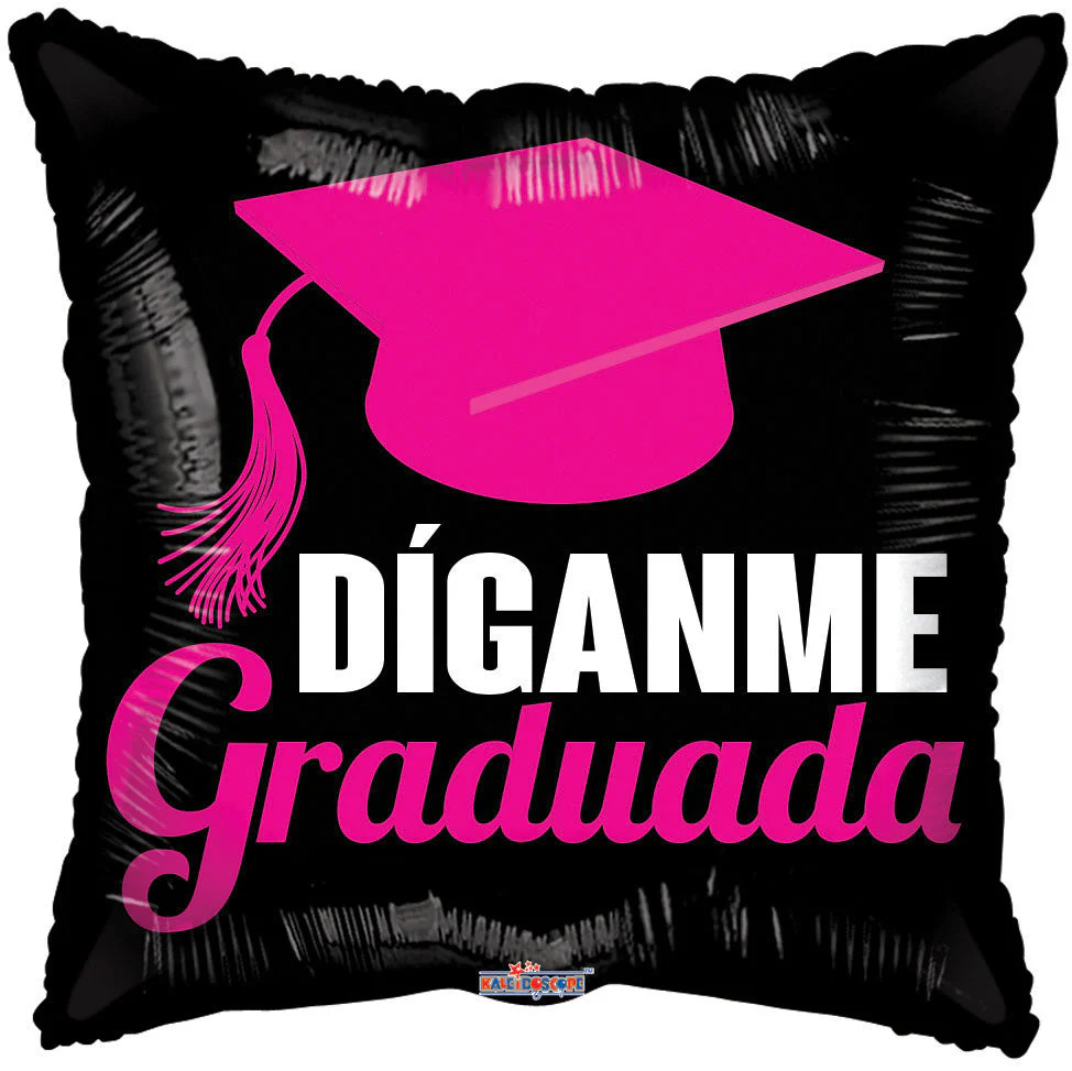 9" Airfill Only (Sticks Sold Separately) Díganme Graduada GelliBean Balloon (Spanish)