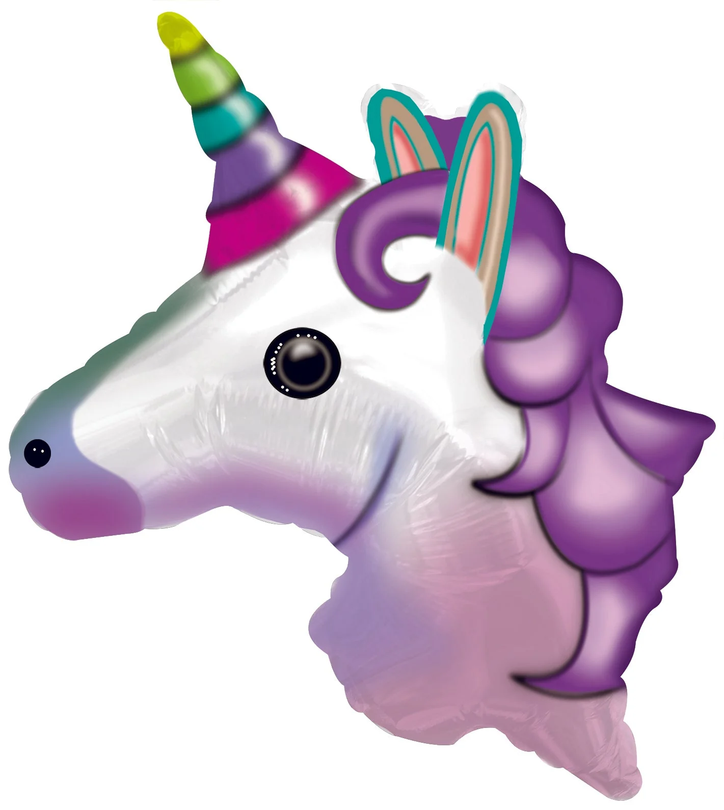 9" Airfill Only (Sticks Sold Separately) Emoji Emoticon Unicorn Balloon