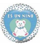 9" Airfill Only (Sticks Sold Separately) Es Un Nino Bear Balloon (Spanish)