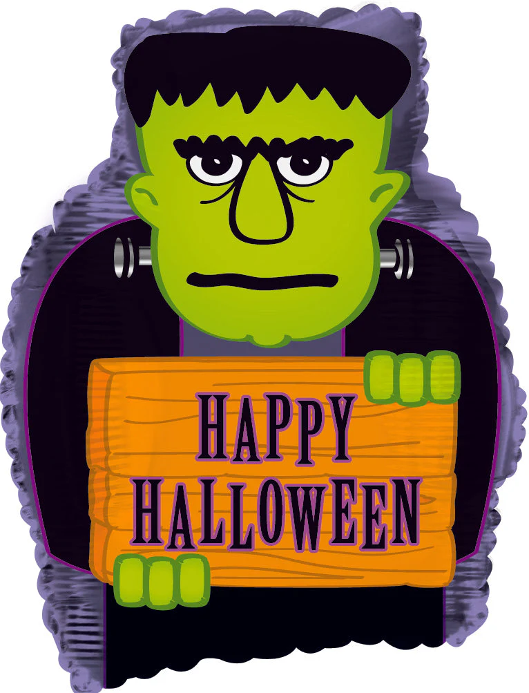 9" Airfill Only (Sticks Sold Separately) Frankie Happy Halloween MiniShape Balloon