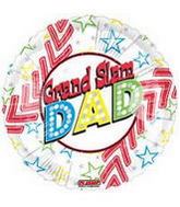 9" Airfill Only (Sticks Sold Separately) Grand Slam Dad Baseball Balloon