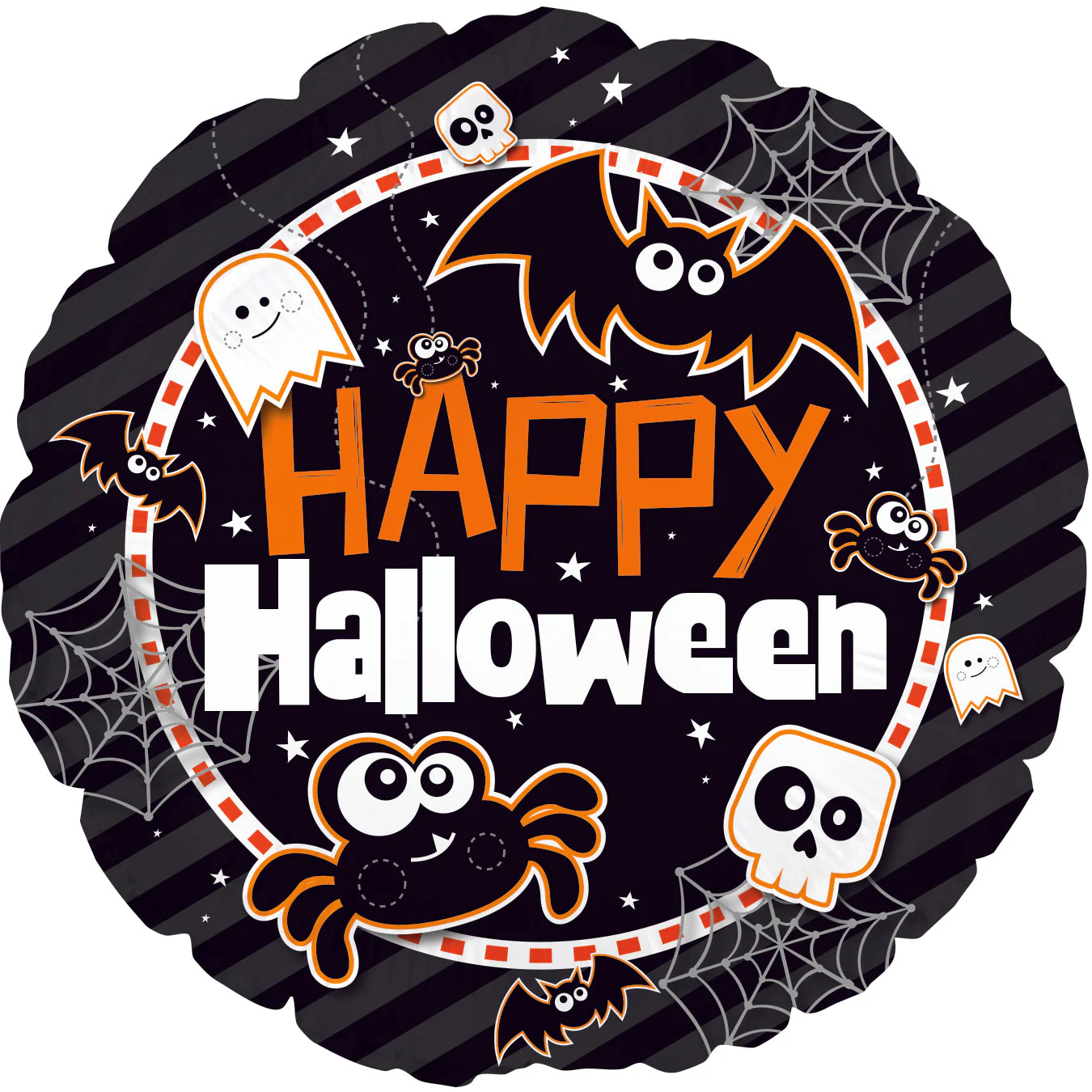 9" Airfill Only (Sticks Sold Separately) Halloween Friends Foil Balloon