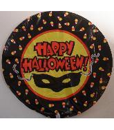 9" Airfill Only (Sticks Sold Separately) Happy Halloween Mask Balloon