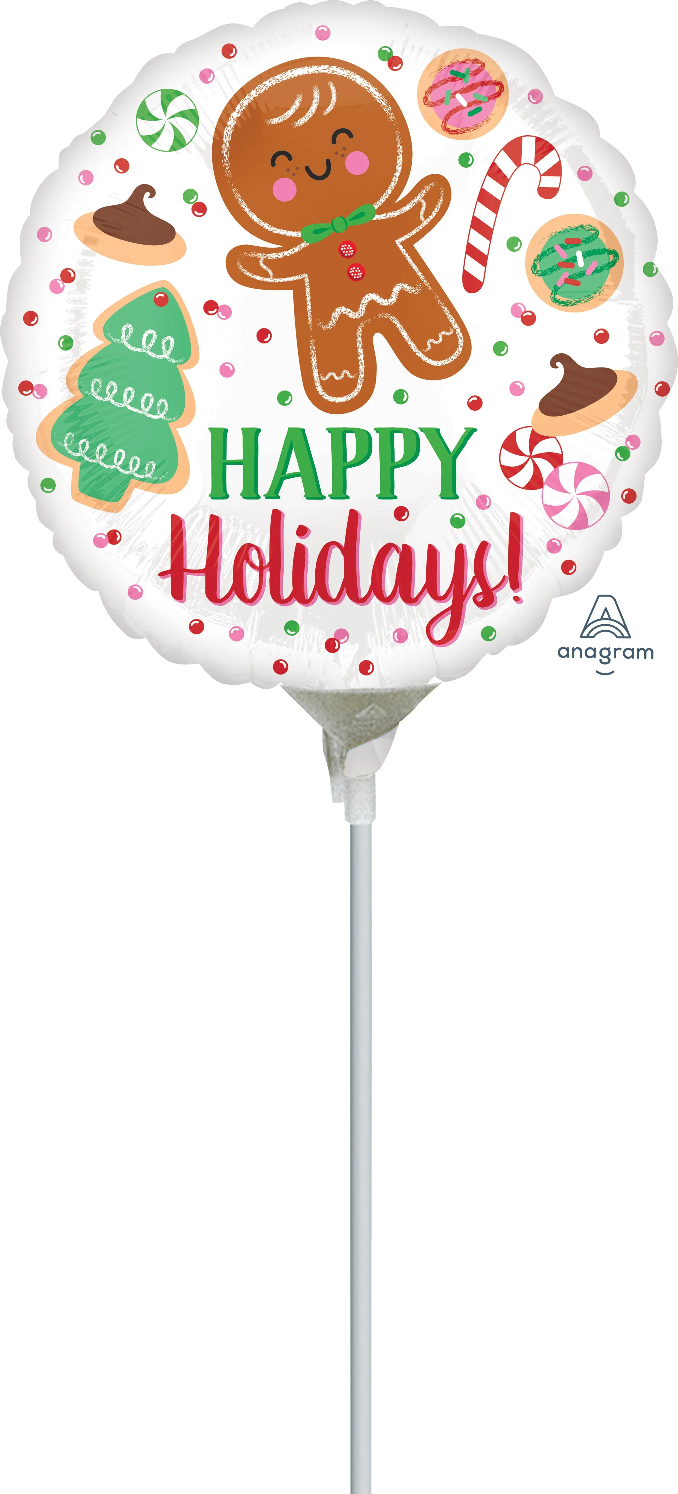 9" Airfill Only (Sticks Sold Separately) Holiday Cookies Balloon