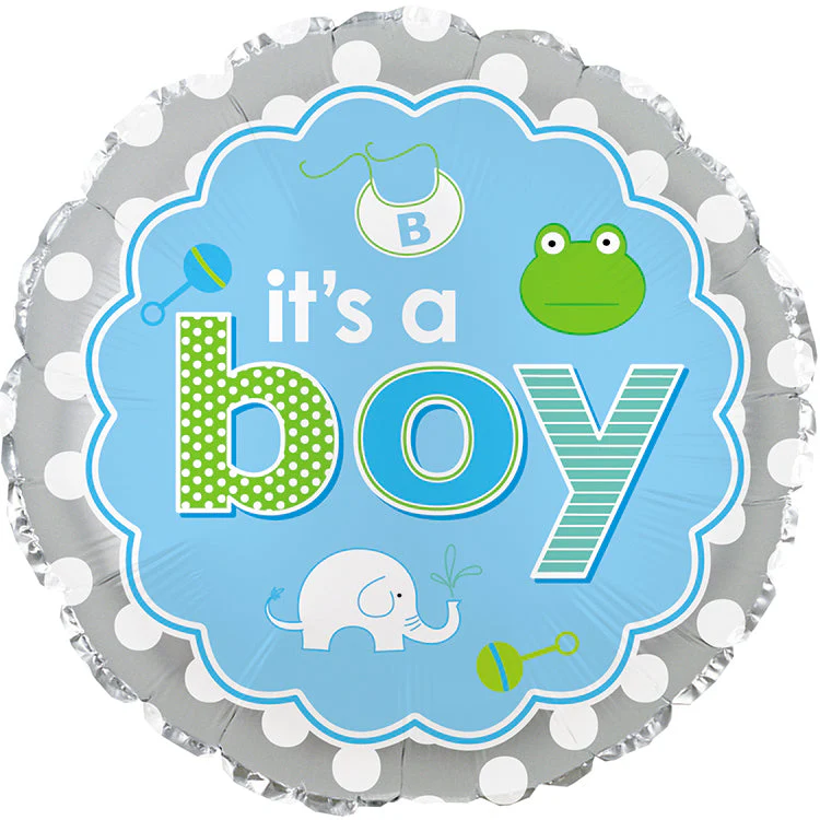 9" Airfill Only (Sticks Sold Separately) Its A Boy Baby Icons Balloon