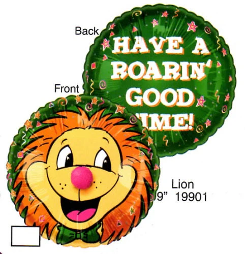 9" Airfill Only (Sticks Sold Separately) Lil' Fuzzies Lion balloon