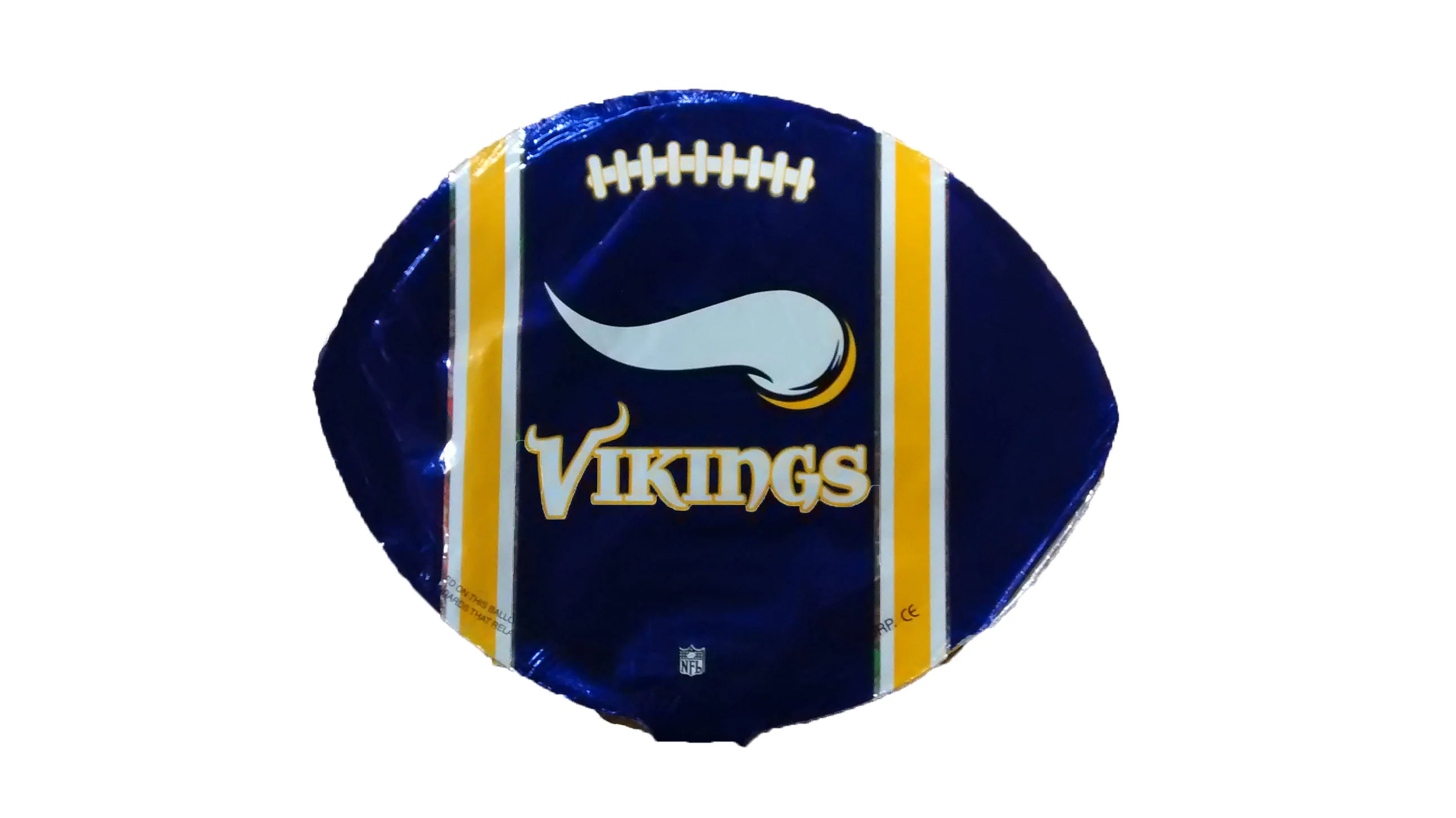 9" Airfill Only (Sticks Sold Separately) Minnesota Vikings Football Purple Balloon