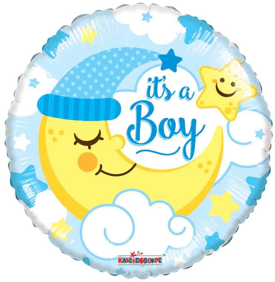 9" Airfill Only (Sticks Sold Separately) Moon Boy Gellibean Balloon